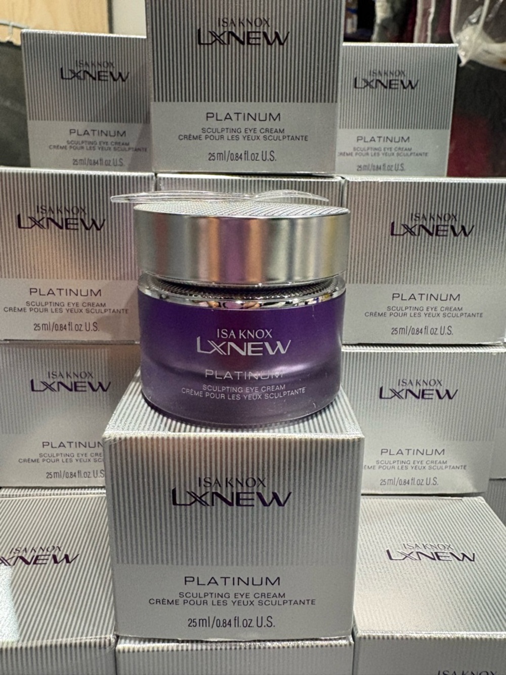 Avon LXNEW Platinum Sculpting Eye Cream — Purple and Silver